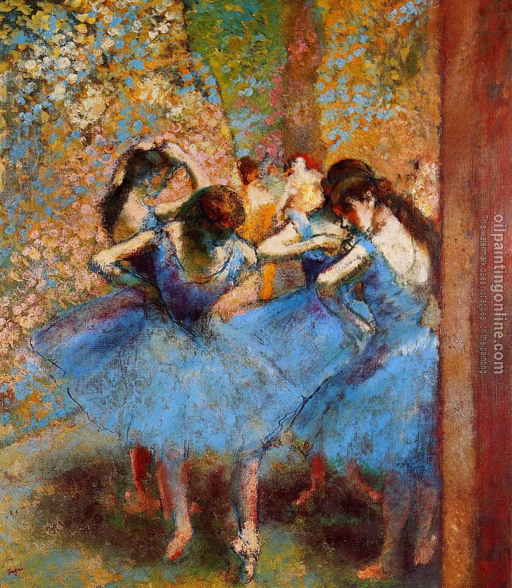Degas, Edgar - Dancers in Blue